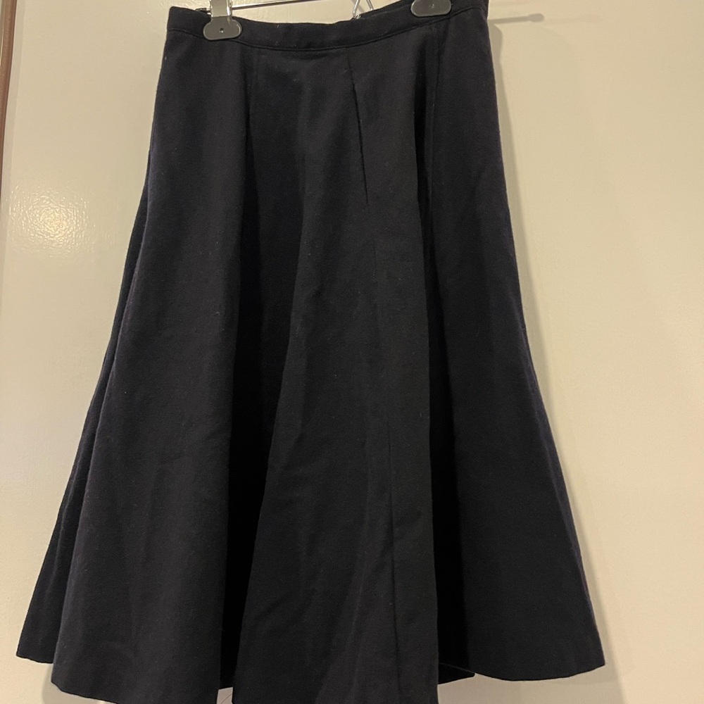 Margret Howell Navy Wool Cashmefe women  Skirt